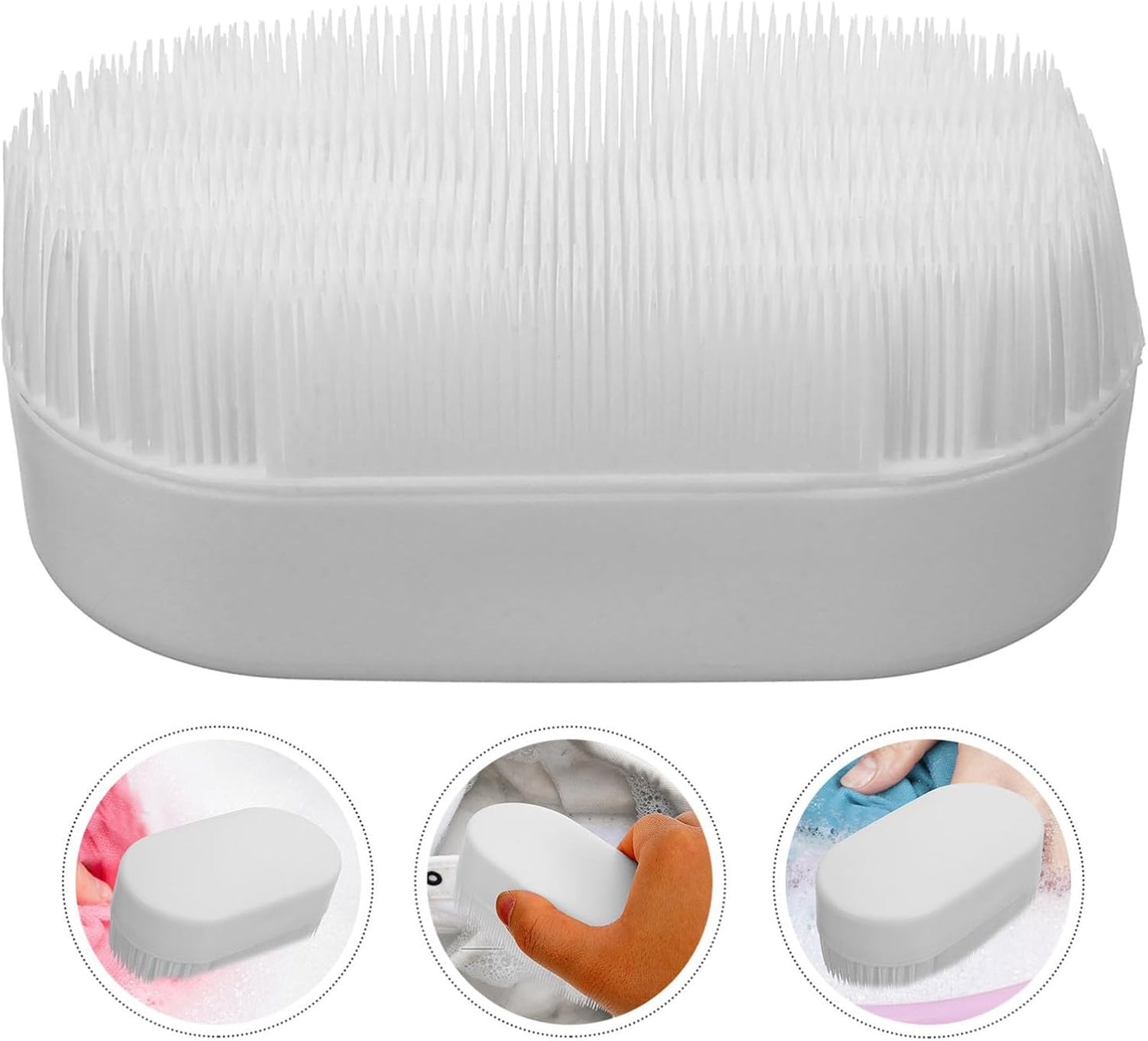 Artibetter Soft Bristle Laundry Brush Shoe Cleaning Brush for Household Use White Multi-Function Fabric Stain Remover for Dorm for Travel