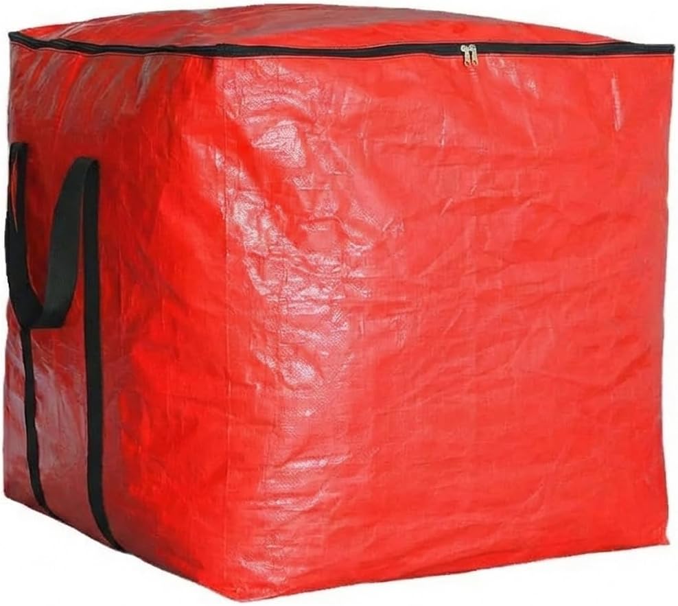 Extra Large Cube Moving Bags (Blue, 25"x25"x25") | Heavy Duty, Water-Resistant, Foldable, For Clothes, Bedding, Blankets & Pillows, Reusable Alternative to Moving Boxes