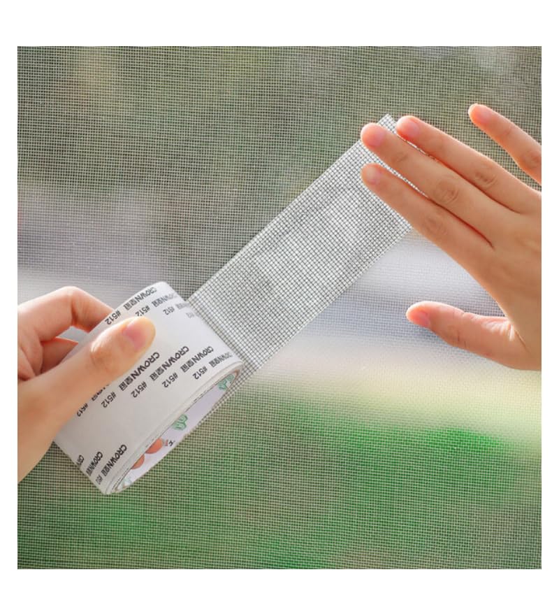 DEAD SKIN Window Screen Repair Kit Tape Repair Kit for Window Screen and Screen Door Strong Adhesive Window Screen Mesh Repair Waterproof Screen Repair Kit(2"× 6.56 ft) Grey
