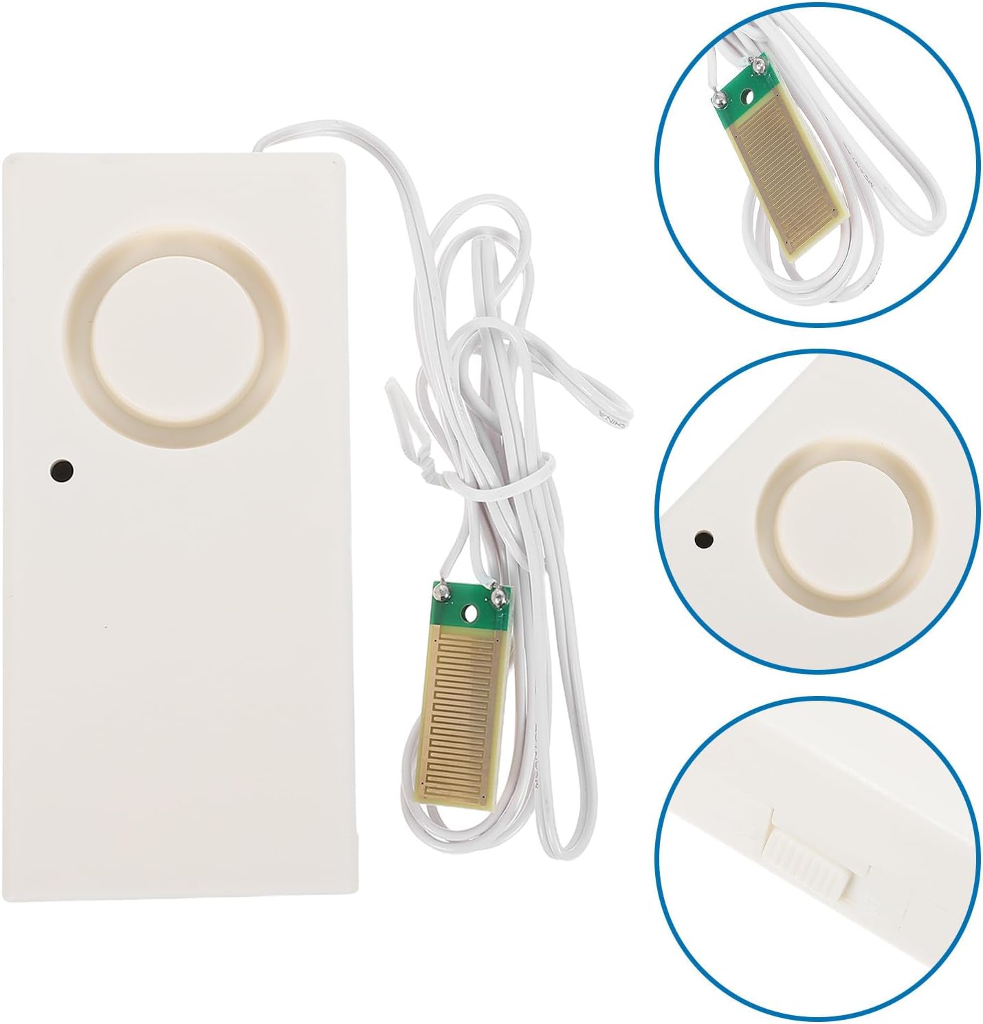 LABRIMP Water Leak Detector Alarm Easy DIY Installation 2pcs Abs Material with 110db Audible Alert Real Time Water Detection for Kitchen and Laundry Room Sink Overflow Protection