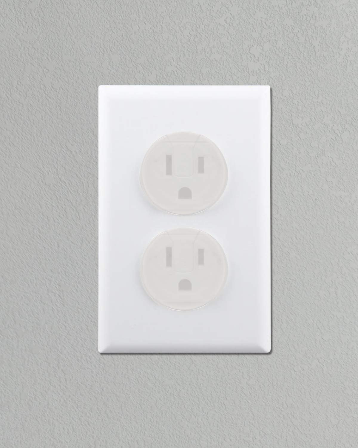 Vmaisi 38 Pieces Clear Outlet Covers Baby Proofing - Electrical Safety ChildProof Plug Protector - (Clear, 38 Pack)