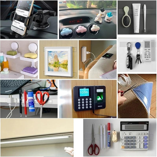 Nano Tape Tracsless Double Sided Tape Transparent No Trace Reusable Waterproof Adhesive Tape Cleanable Home Kitchen Bathroom