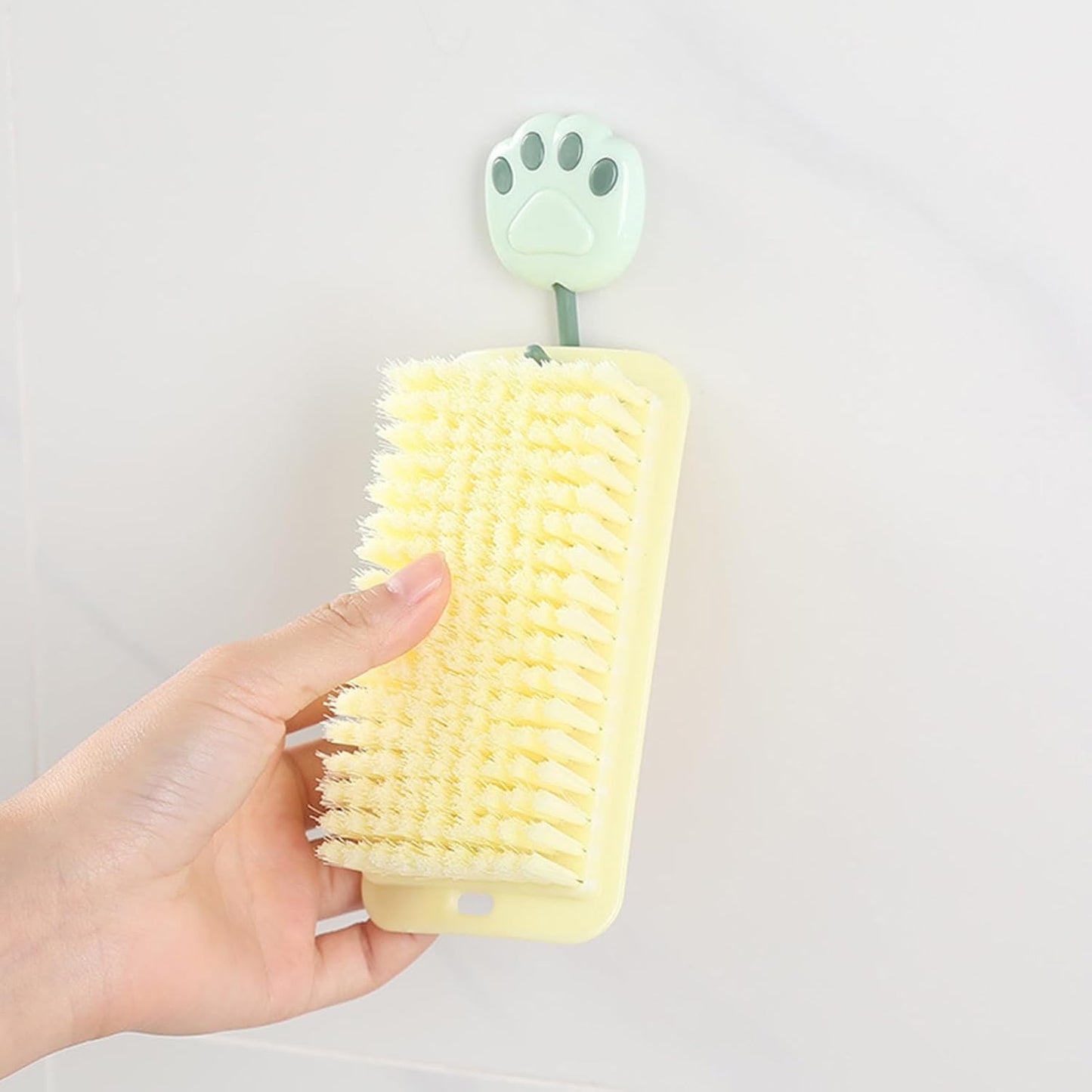 Soft Bristles Laundry Brush Anti-Stain Soft Brush for Cleaning Shoes Comfortable Grip for Scrubbing Clothes Multifunctional PP for Utensils