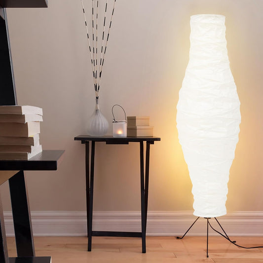 Balacoo Paper Floor Lamp Shade, Nordic Style Standing Corner Tall Shade | Rice Paper Lampshade for Home Bedroom Living Room Hotel, Model-specific fit; compare listed dimensions