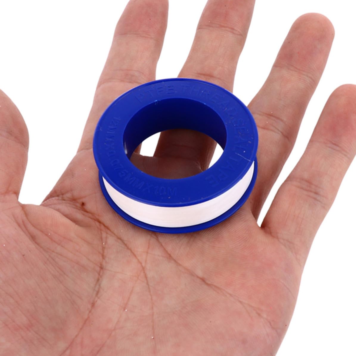 12 Rolls PTFE Tape for Pipe Joints and Pipes High Temperature Resistant Thread Seal Tape Easy to Use for Water Leaks in Industrial Applications