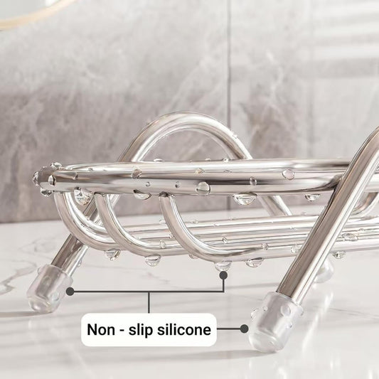 Soap Dish for Shower Bar Soap Holder Self-Draining Shower & Kitchen Sink Organizer