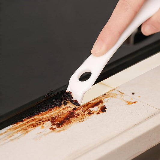 Grout Brush for Deep Cleaning – Multi-Surface Scrubber for Kitchen Sinks, Stovetops, Grill Grates, Pet Cages – Stiff Bristles Remove Stubborn Grime, Grease & Debris – Ergonomic Non-Slip Handle