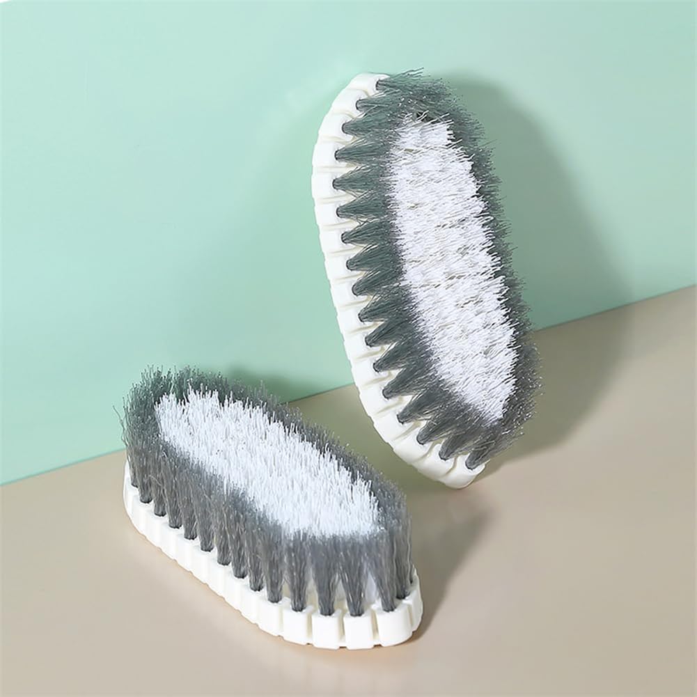 2 Pcs Without Dead Corner Multi Purpose Heavy Duty Scrub Brush, Heavy Duty Hand Held Scrub Stiff Bristle Brush, Multiple Segments are Bendable Fruit Vegetable Brush,Bathtub Tile Brush Bathroom Brush