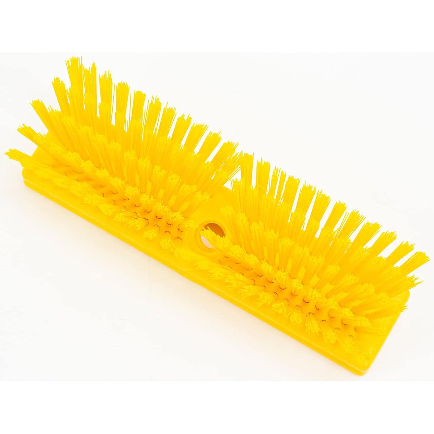 SPARTA Plastic Floor Scrub Brush, Brush Head Only, Deck Brush with ACME Standard Thread Fitting for Deck, Industrial Kitchens, and Hospitals, 10 Inches, Yellow