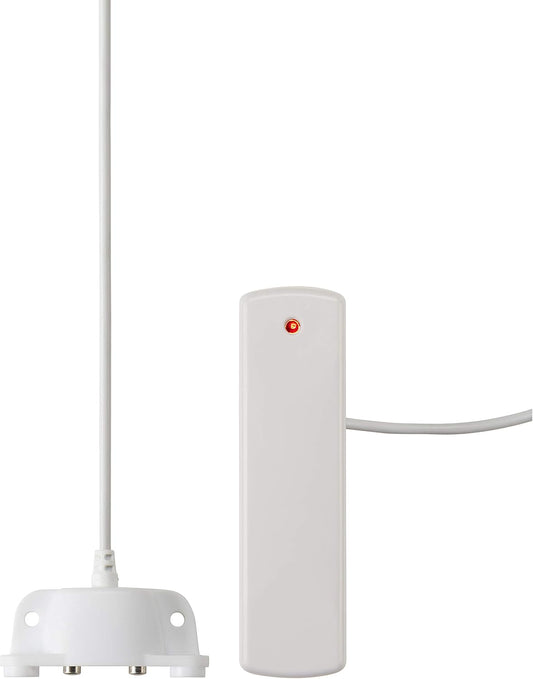 Ecolink FLF-ZWAVE5-ECO Z-Wave Plus Flood/Freeze Sensor, White, Smart Home | White Z-Wave Plus sensor detects flood/freeze conditions; verify hub compatibility, placement and automation setup needs.