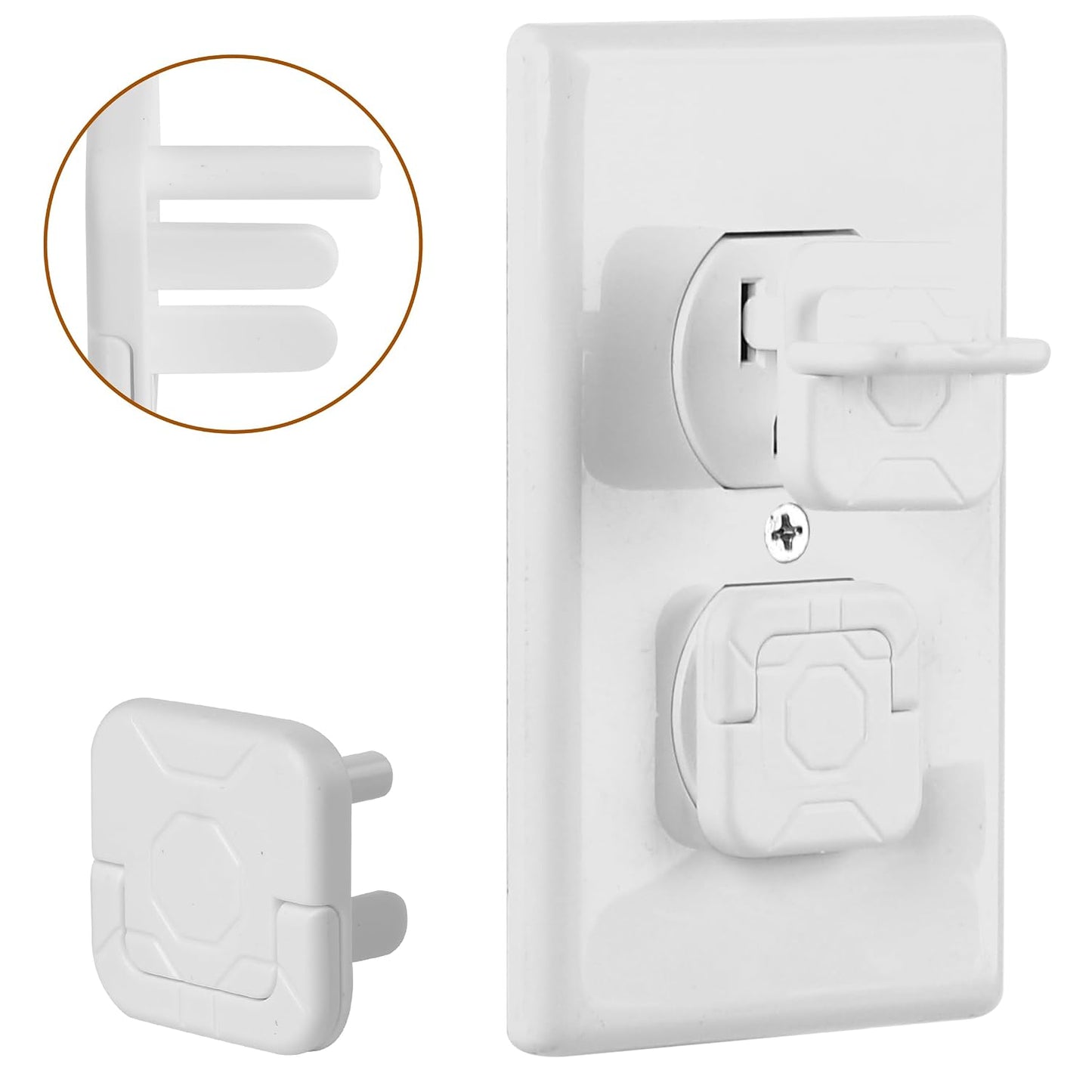 Bates Outlet Covers - Baby Proofing, 10 Pack, 3 Prongs, Child Proof