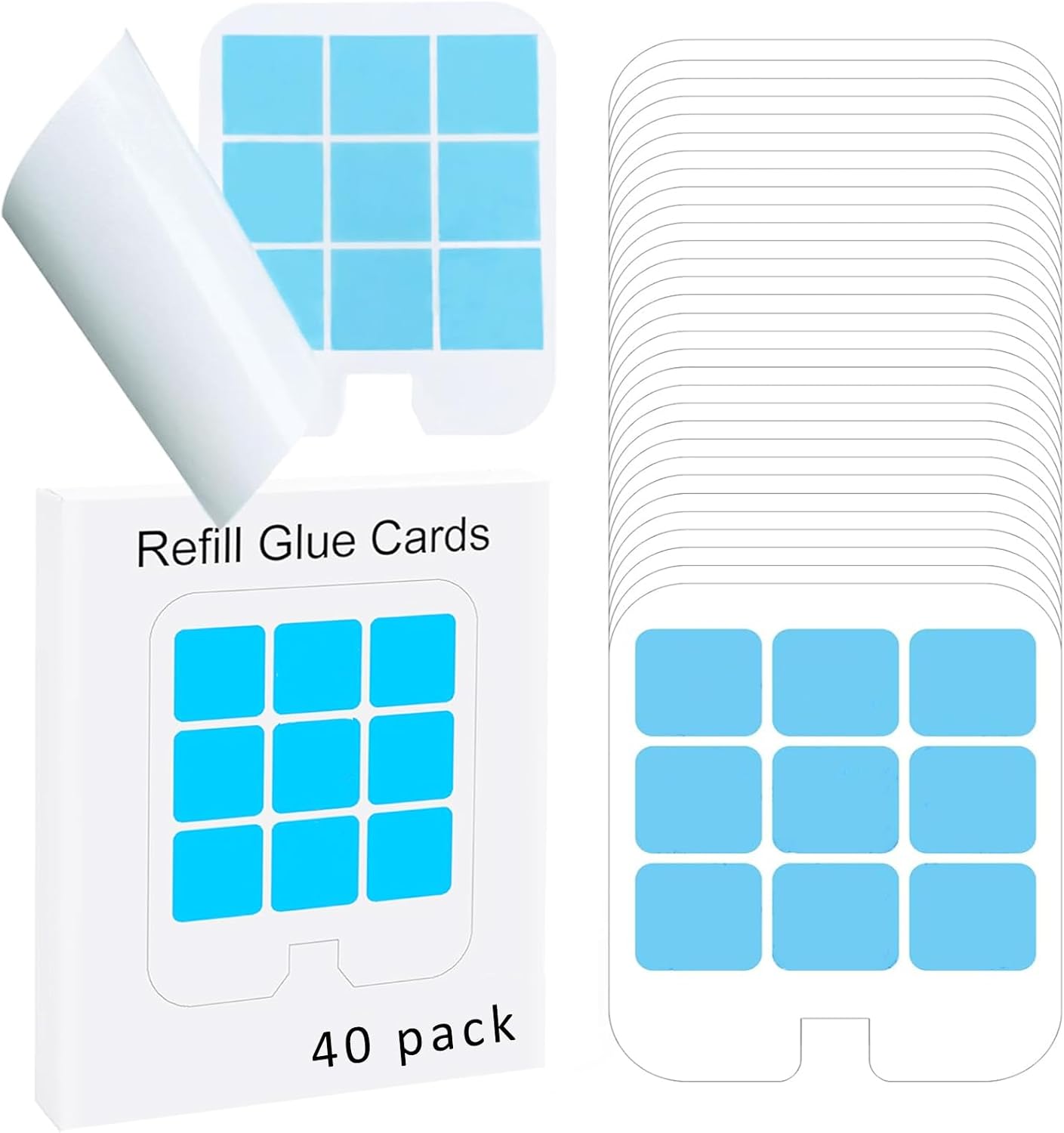 20 Pack Refill Glue Cards Compatible with Safer Home Fly Trap Refill,Applicable to SH502、SH503、23005-06 and DT3005W、DT3005W-DS3, Flying Insect Trap Refill Replacement