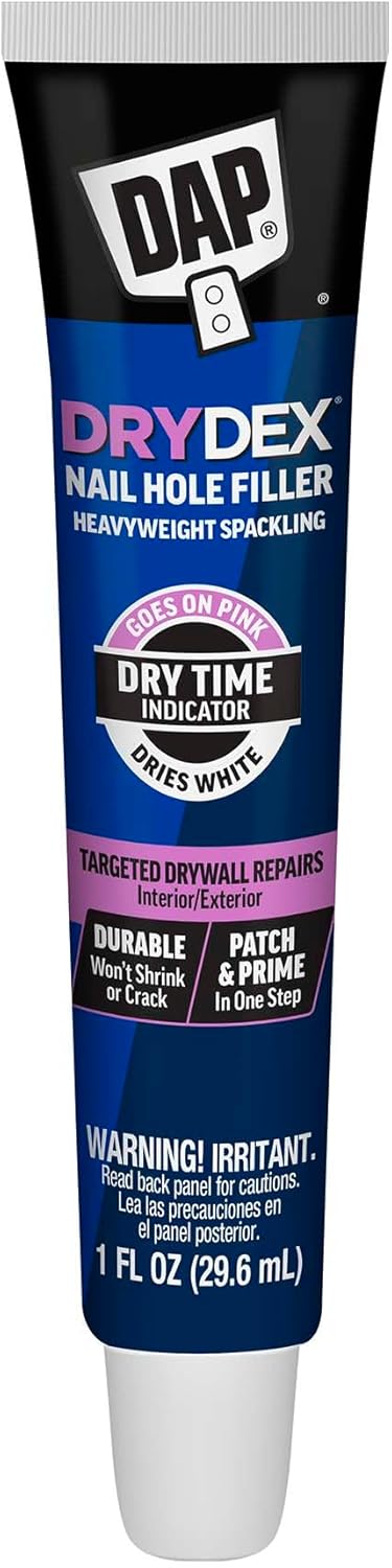DAP DryDex Dry Time Indicator Spackling, Pink/White, 1 oz (7079800944)
