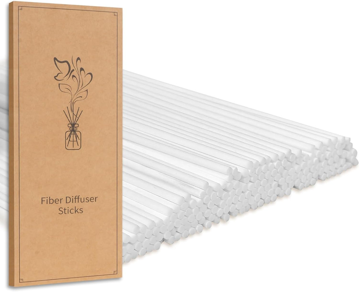 5 Mixed Colors 10inch Diffuser Replacement Sticks - 60Pcs Fiber Reed Fragrance Sticks Refill for Home and Bathroom - Rattan Essential Oil Sticks for Scented Diffuser