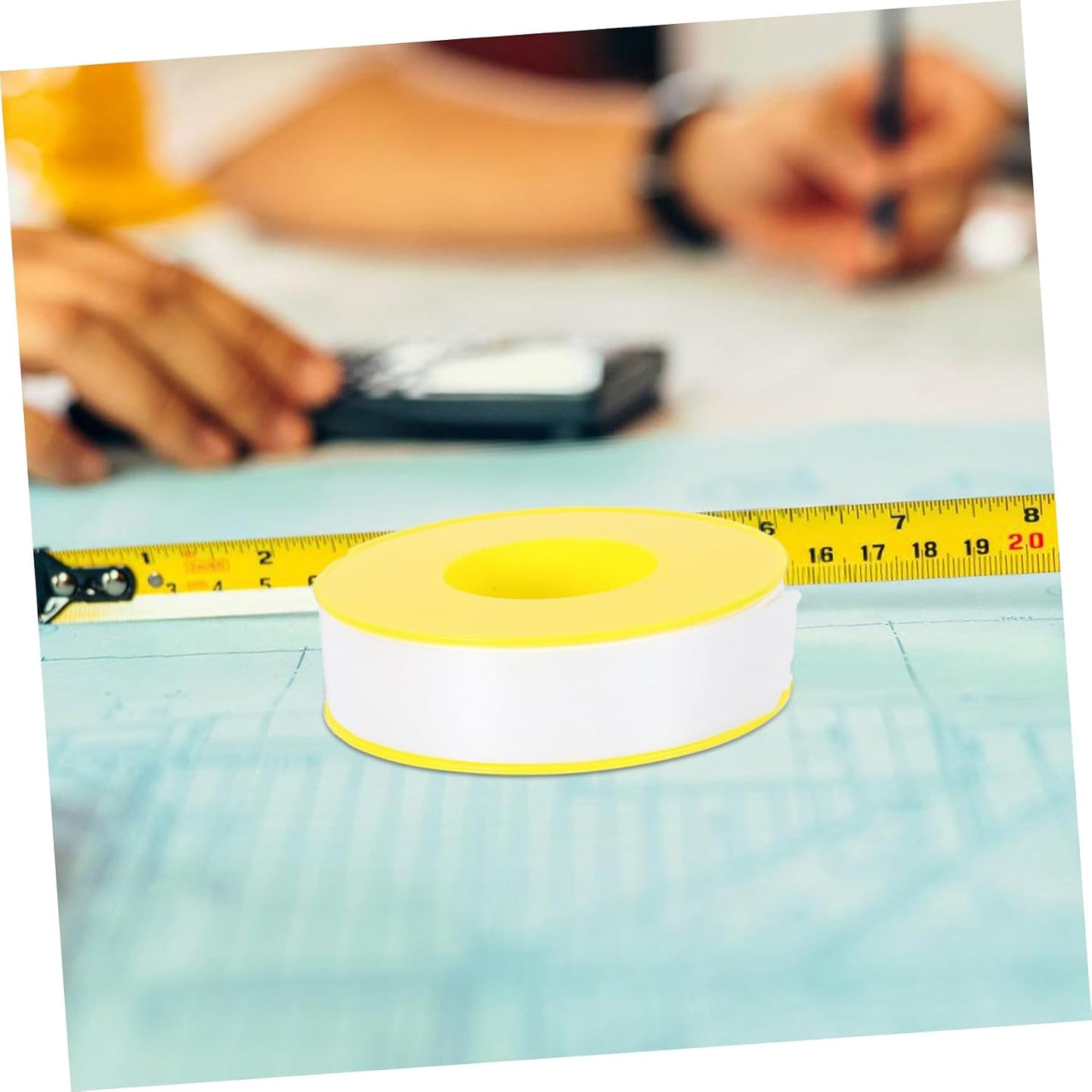 ORFOFE 1roll High-Density Thread Seal Tape PTFE Plumber Tape for Leak Sealing Pipes Easy to Cut and Install Suitable for Home and Industrial Plumbing Applications