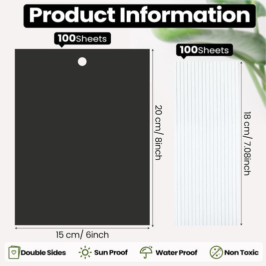 Qualirey 150 Pcs 6x8 Inch Yellow Sticky Traps for Gnats, Dual-Sided Sticky Gnat Traps for Indoor Outdoor Plants, Pest Control for Fungus Gnats, Fruit Flies, Whiteflies – Bulk Pack with Twist Ties