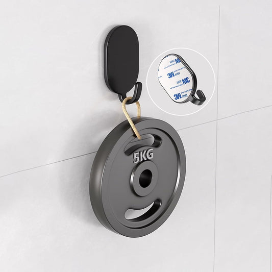 Command Hooks, 5 PCS Adhesive Wall Hooks,Waterproof, No Damage, for Hanging Heavy Duty Towel Coat for, Bathroom Shower Kitchen Keys Door Outdoor Home Improvement Utility Hook(Black)