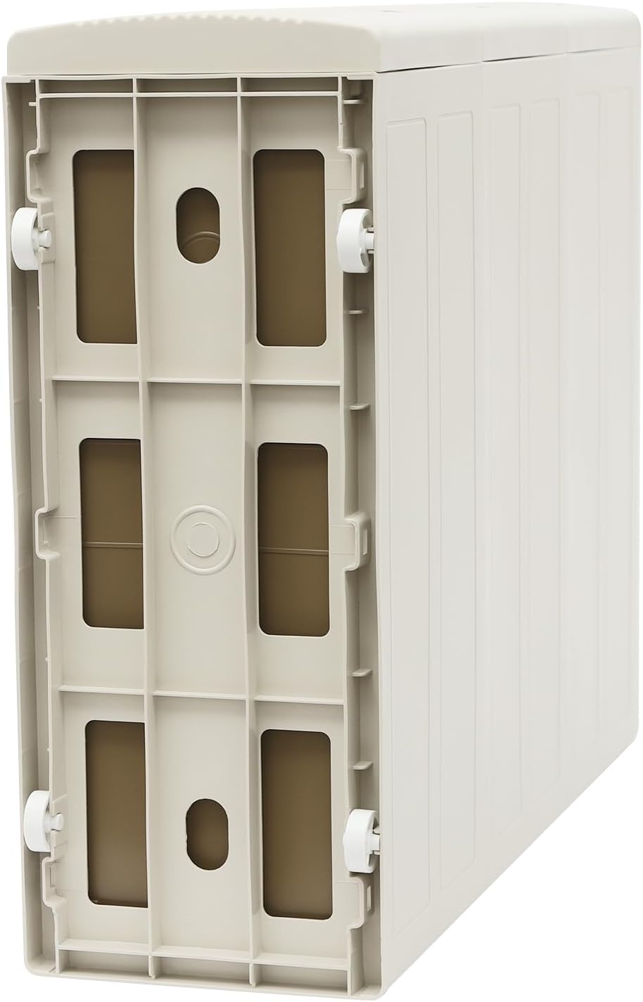 3 Tier Narrow Storage Cabinet with Wheels,Slim Rolling Cart with 3 Drawers,Bathroom Mobile Plastic Cabinets for Small Spaces