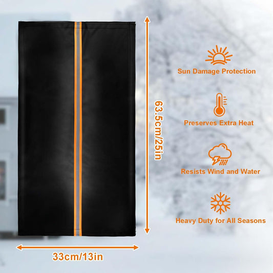 Outdoor Faucet Cover for RV Park & Yard Hydrant 25"x13" Waterproof Extended Spigot Insulated Water Faucet Cover Large Freeze and Heat Protector for Winter Outside Garden Lawn Backflow Sprinkler System