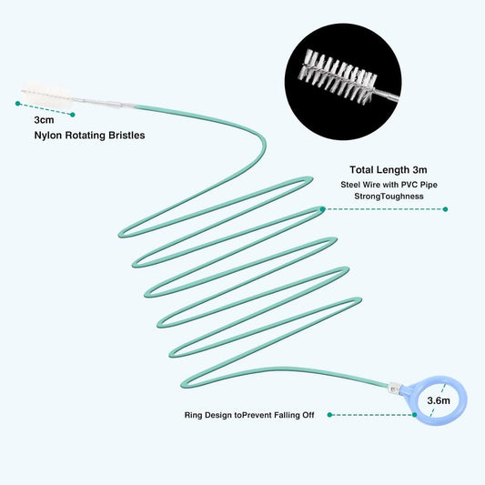 Car Sunroof Drain Cleaning Tool,78 Inch Extra Long Drain Cleaning Brush Flexible Drain Cleaning Tool for Car,Car Sunroof Drain Hole Cleaner for Drains, Sewers, Windshields