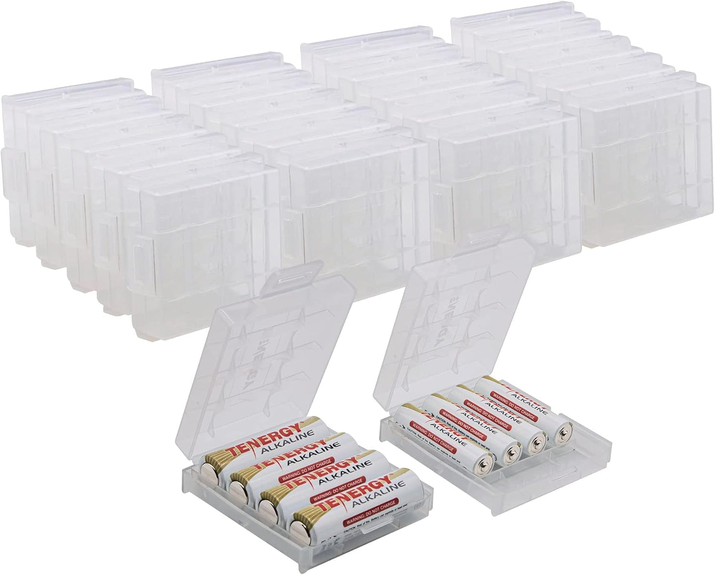 Tenergy 10 Pack Plastic Storage Case for AA/AAA Batteries (Batteries Sold Separately)