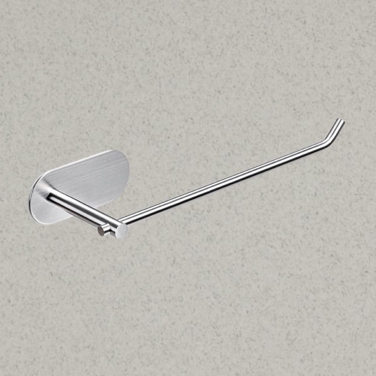 Homoyoyo Self-Adhesive Towel Rack 304 Stainless Steel Heavy-Duty Towel Bar for Kitchen Tools and Cleaning Rags, Silver Wall-Mounted Dish Cloth Holder