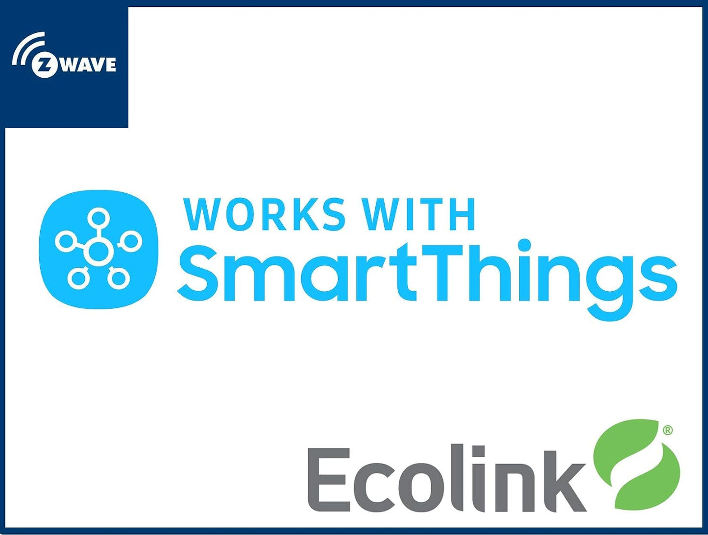 Ecolink FLF-ZWAVE5-ECO Z-Wave Plus Flood/Freeze Sensor, White, Smart Home | White Z-Wave Plus sensor detects flood/freeze conditions; verify hub compatibility, placement and automation setup needs.