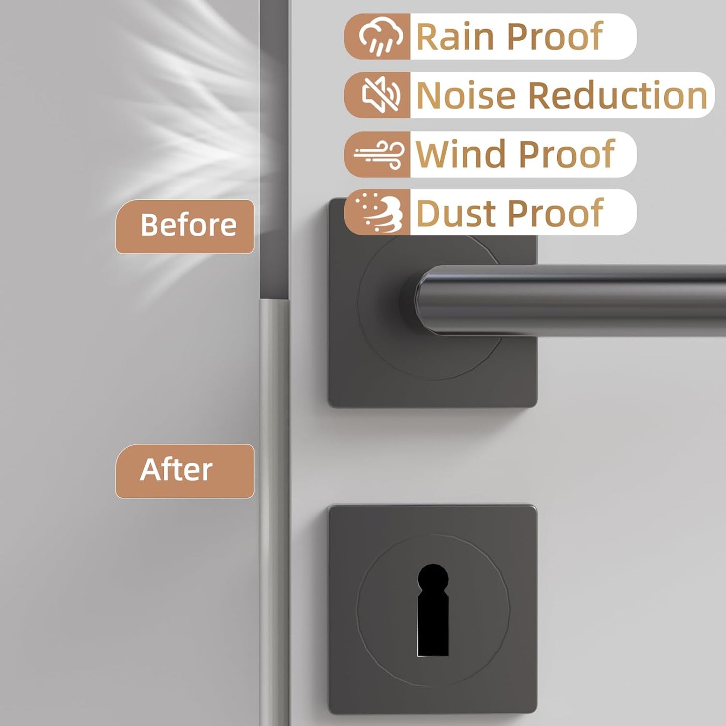 118” Wedge-Shape Foam Window Weather Stripping Door Seal Strip,Soundproofing Frame Winter Insulation Tape for Exterior Front Door,Noise Cancelling Window Inserts,Door Gap Filler Light Blocker,White