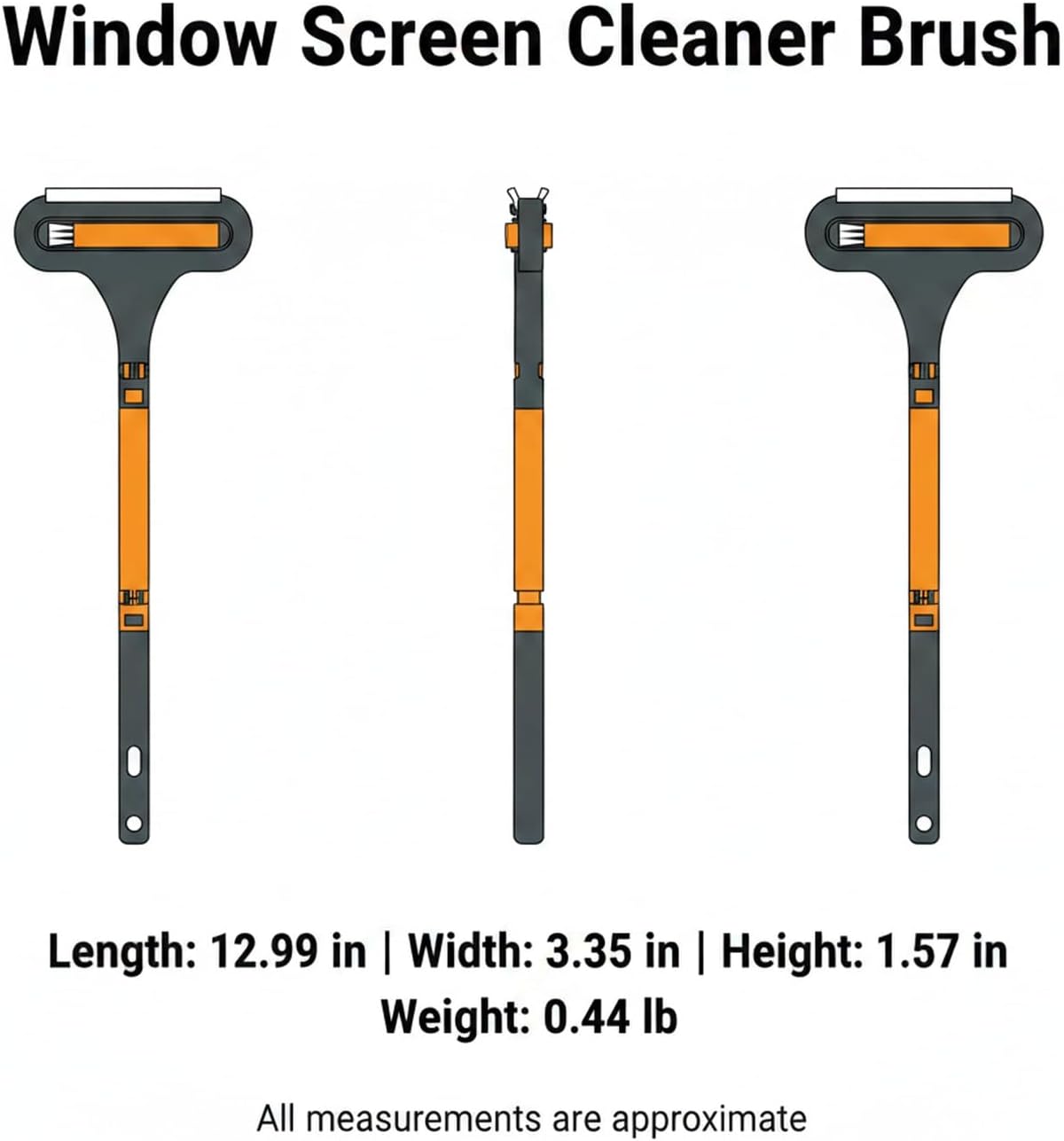 Double-Sided Window Screen Cleaner Brush, Cleaning Tool for Screens, Durable PP Frame, Green & Blue Options