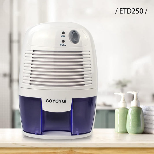 Small Dehumidifier,12V3A adapter,1200 Cubic Feet (215 sq ft) Portable Mini Dehumidifier Quiet Use for High Humidity in Home, Bathroom, Bedroom, Office, Basements, Wardrobe Closet,RV