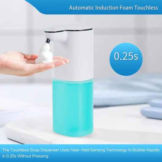P9 Advanced Automatic Rechargeable, Touchless,Sensor Foaming Soap Dispenser for Kitchen & Bathroom, Foam Dish Soap Dispenser,Support Countertop and Wall Mounted