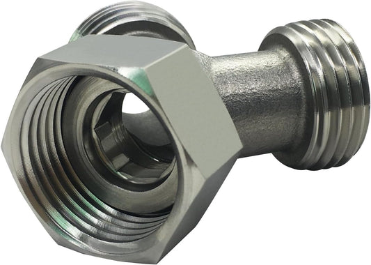 beduan Stainless Steel Garden Hose Splitter 2 Way Y Connector Heavy Duty for Outdoor Garden Faucet Hose Bib