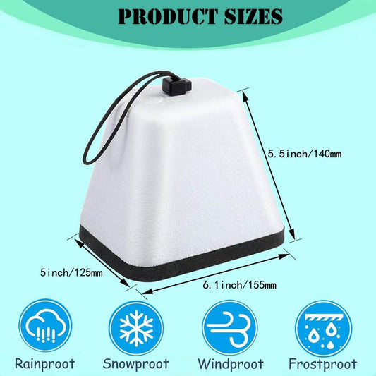 Outdoor Faucet Covers for Winter Freeze Protection, Foam Spigot Covers Winter Insulated for Outside,Hose Bib Cover for Winter (4 Pack)