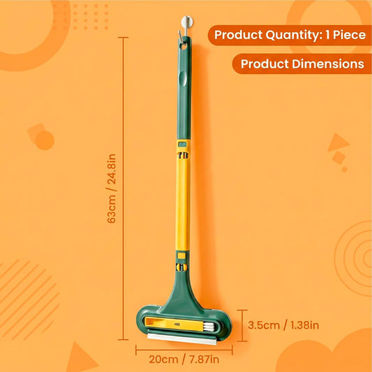 Window Screen Cleaning Brush, 3-in-1 Non-Removable Screen Cleaner Tool, Multi-Surface Cleaning Brush for High-Reach Windows, Car Interiors, and Tight Corners, Lightweight Household Cleaning Solution