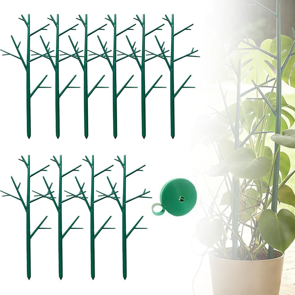 5 Pack Monstera Plant Support, Garden Plant Support Stakes for Indoor Outdoor Plants, Climbing Plant Support Structures Plant Holder Stick Moss Pole for Support Tall Potted Plants (5 Pack)