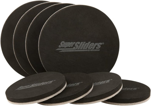 Super Sliders Moving Kit Combo Pack, Reusable Furniture Movers and Felt Pads for Hardwood, Beige (36 Pack)