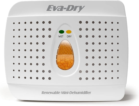 Eva-Dry E-333 (6-pack) Wireless Mini Dehumidifier. Top Moisture Absorber for Small Spaces. Rechargeable & Portable. Perfect for Pantries, Cars, RV & Gun Safes, Closets, & Travel.