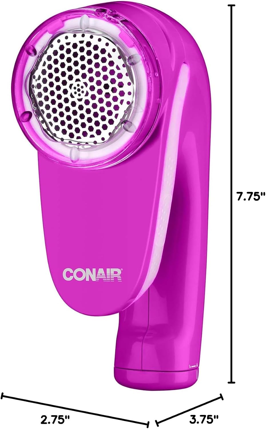 Conair Fabric Shaver and Lint Remover, Battery Operated Portable Fabric Shaver, Pink