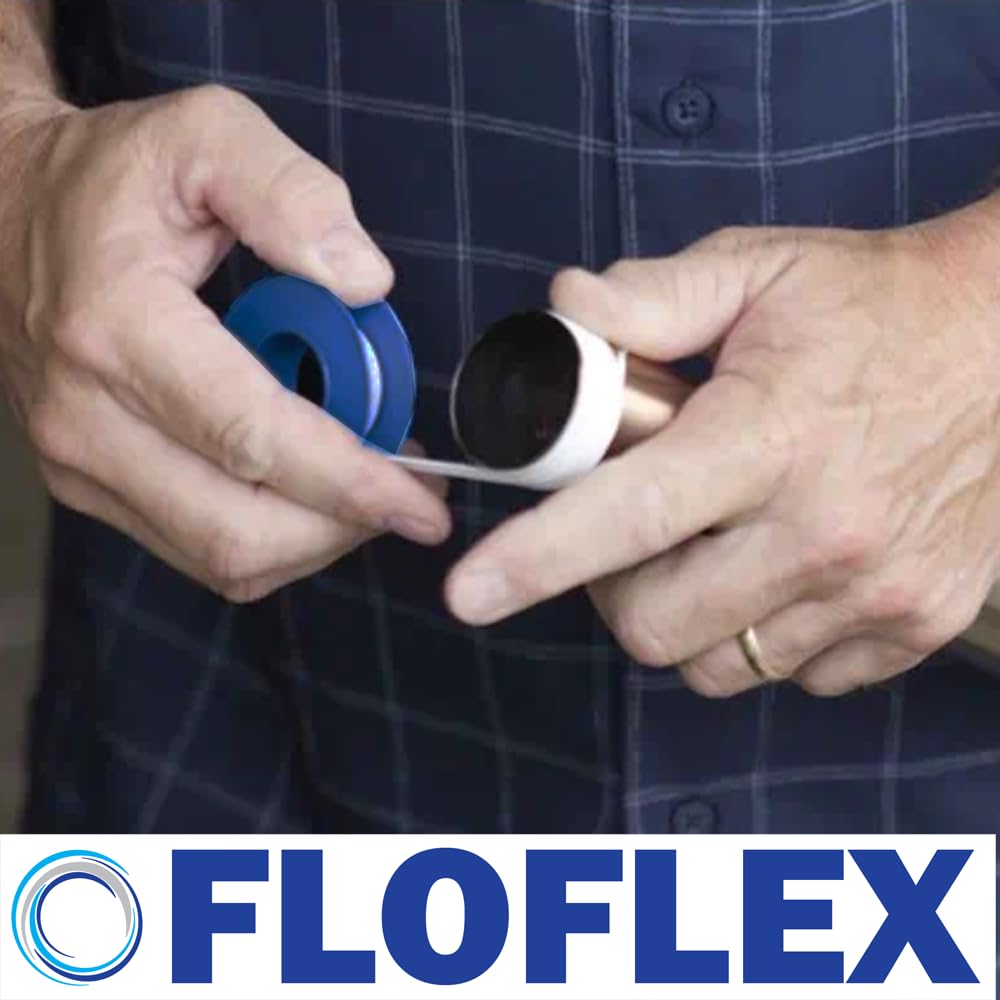 Teflon Professional Grade Pipe Tape, 10 Rolls PTFE Plumbers Thread Flex Seal Tape for Waterproof Sealing Plumbing, Air and Hydraulic Systems, 1/2 X 394 Inches