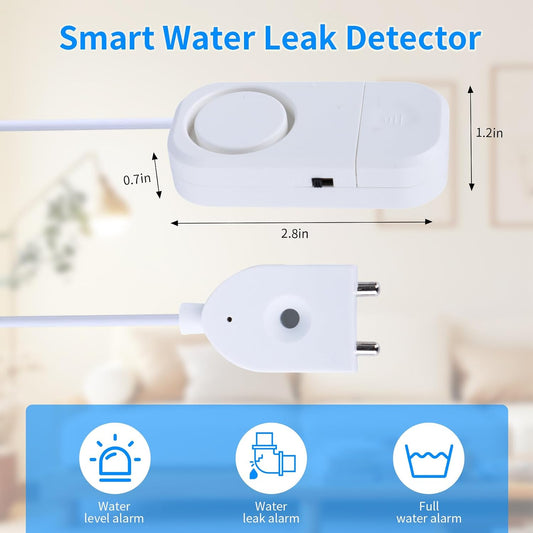 Smart Water Leak Detector, 120dB Adjustable Alarm Suit for Home,Water Sensor for Basement, Water Leak Alarm,3 PCS