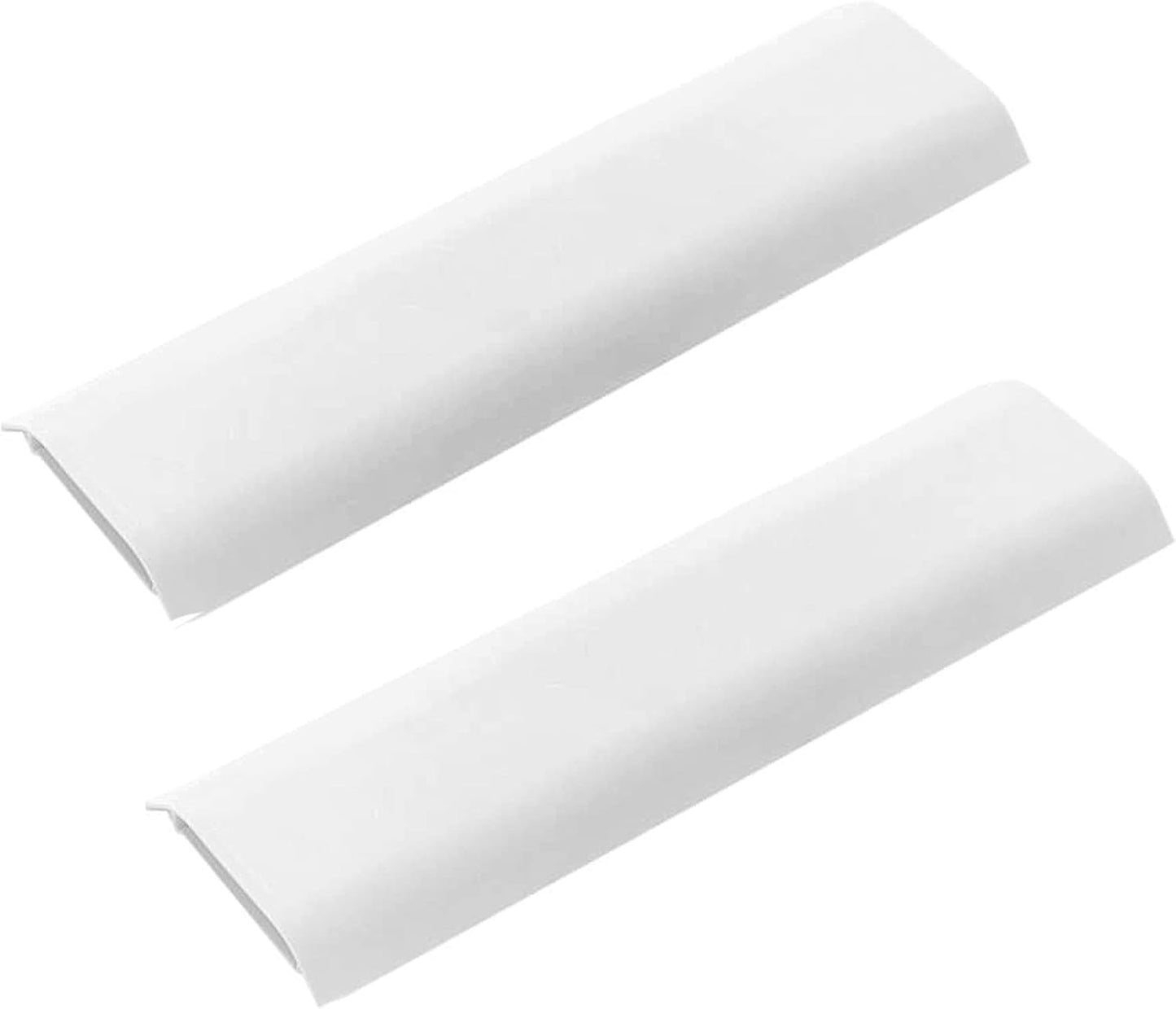 Cable Concealer Cord Cover, Airlxf 2 PCS Self-Adhesive Wall Cable Covers with 4 PCS Double-side Tapes for TV Computer Office Theater (White)