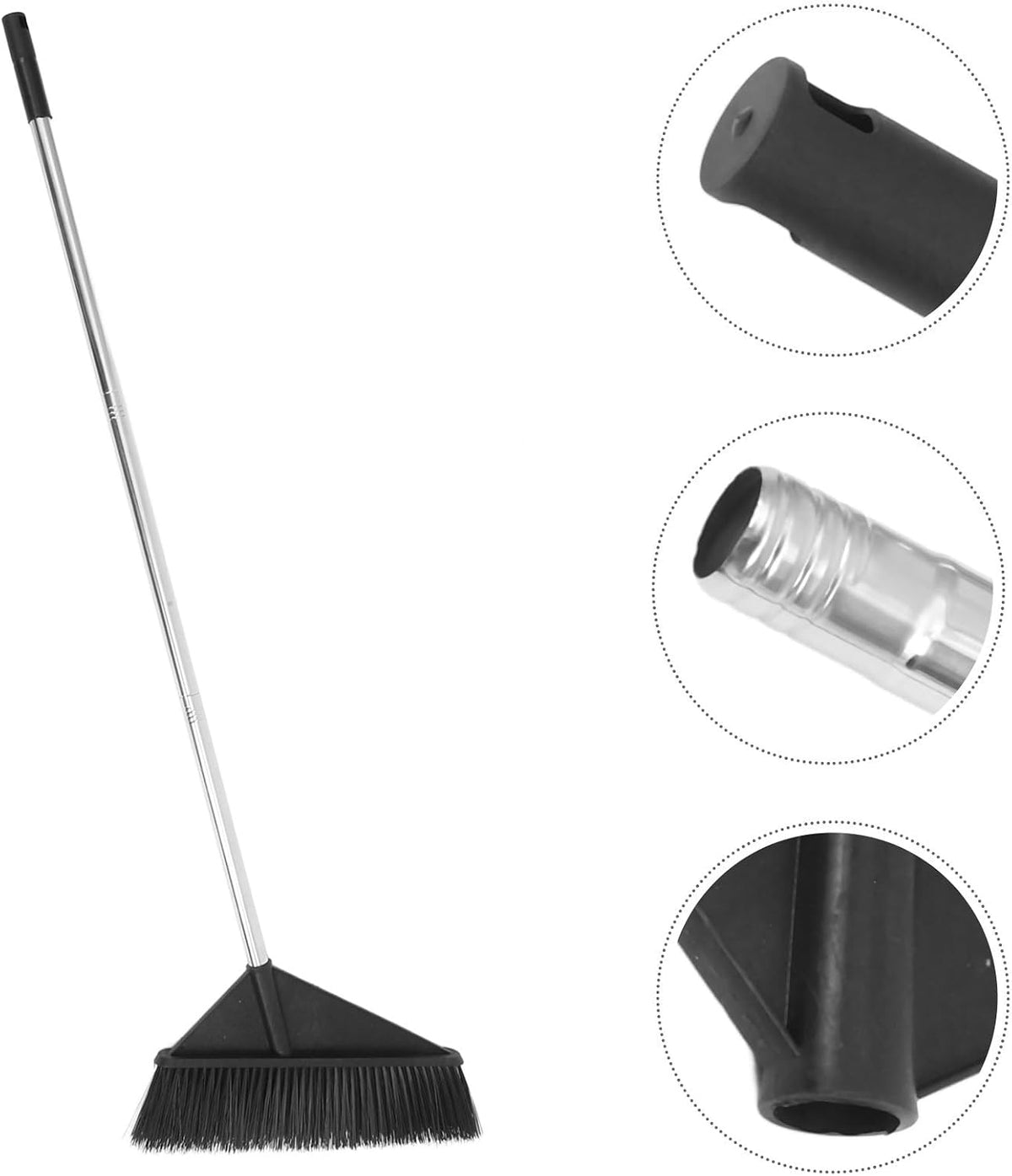 Heavy Duty Yard Cleaning Broom with Stiff Bristles and Long Handle for Outdoor Patio Garage Warehouse Sweeping and Concrete Floor Maintenance Style