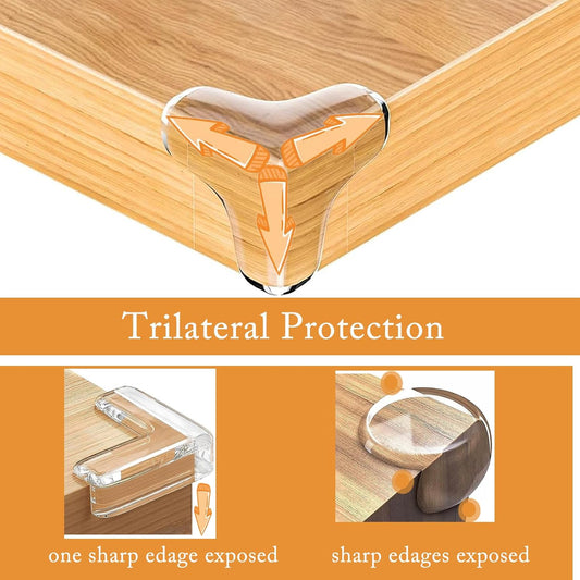 16 PCS Corner Protector Baby T-Shape, Clear Table Corner Protectors Baby Proofing Baby Safety Products Baby Proof Corners and Edges Furniture Corner Protector