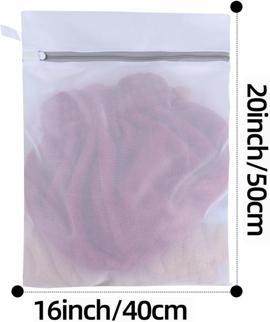 Mesh Laundry Bags, Mesh Wash Bags, Durable Mesh Structure with Strong Zipper, Suitable for Underwear, Delicate Clothes, Pants, Shoes, Socks Washing (Small Fine Mesh, XS 10 * 12in*4pcs)