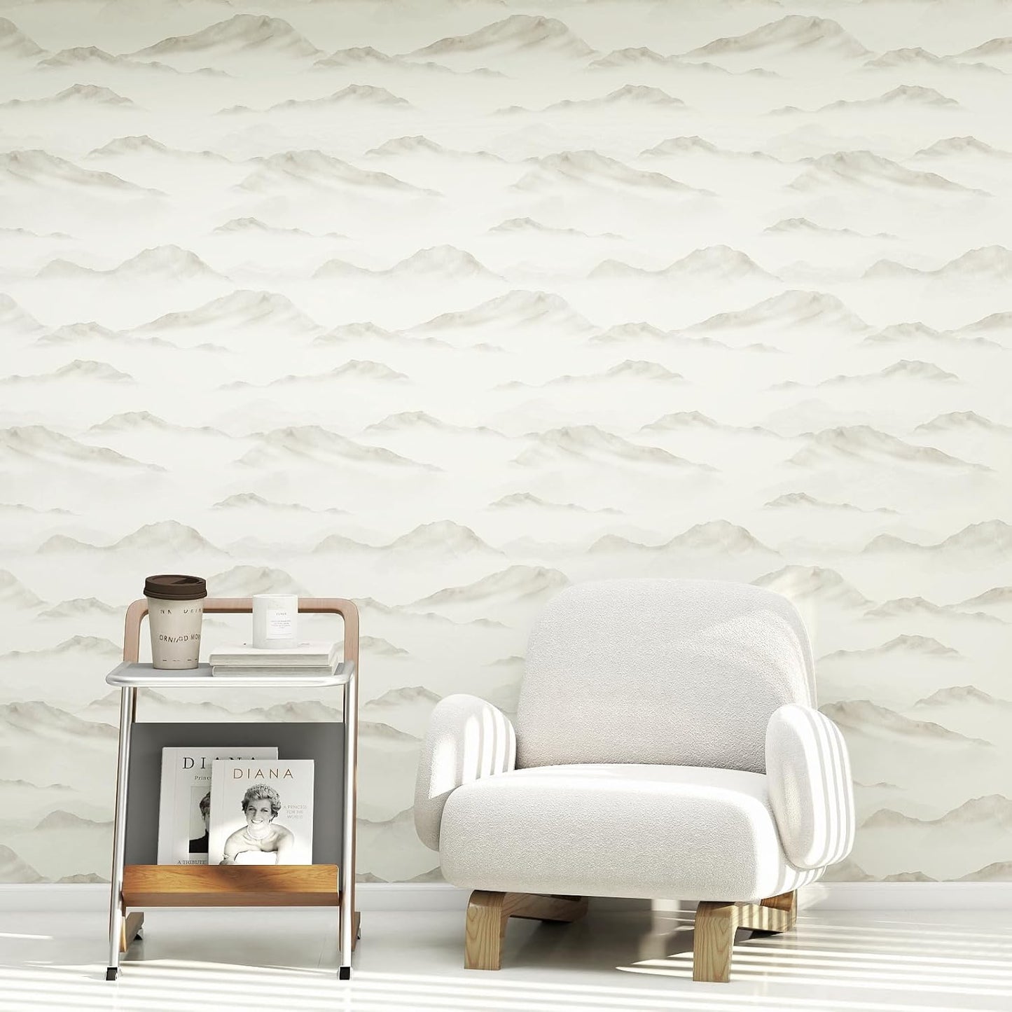 Kitico Peel and Stick Wallpaper,Modern Brown Self Adhesive Wallpaper Contact Paper Removable Decorative Wall Paper for Bedroom Bathroom Shelf Liner Decor Vinyl 17.3"x80"