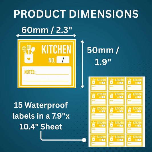 Moving Labels – 600 Premium Waterproof Color-Coded Removable Packing Stickers, 40 Sheets x 15 Medium Labels, Home & Storage