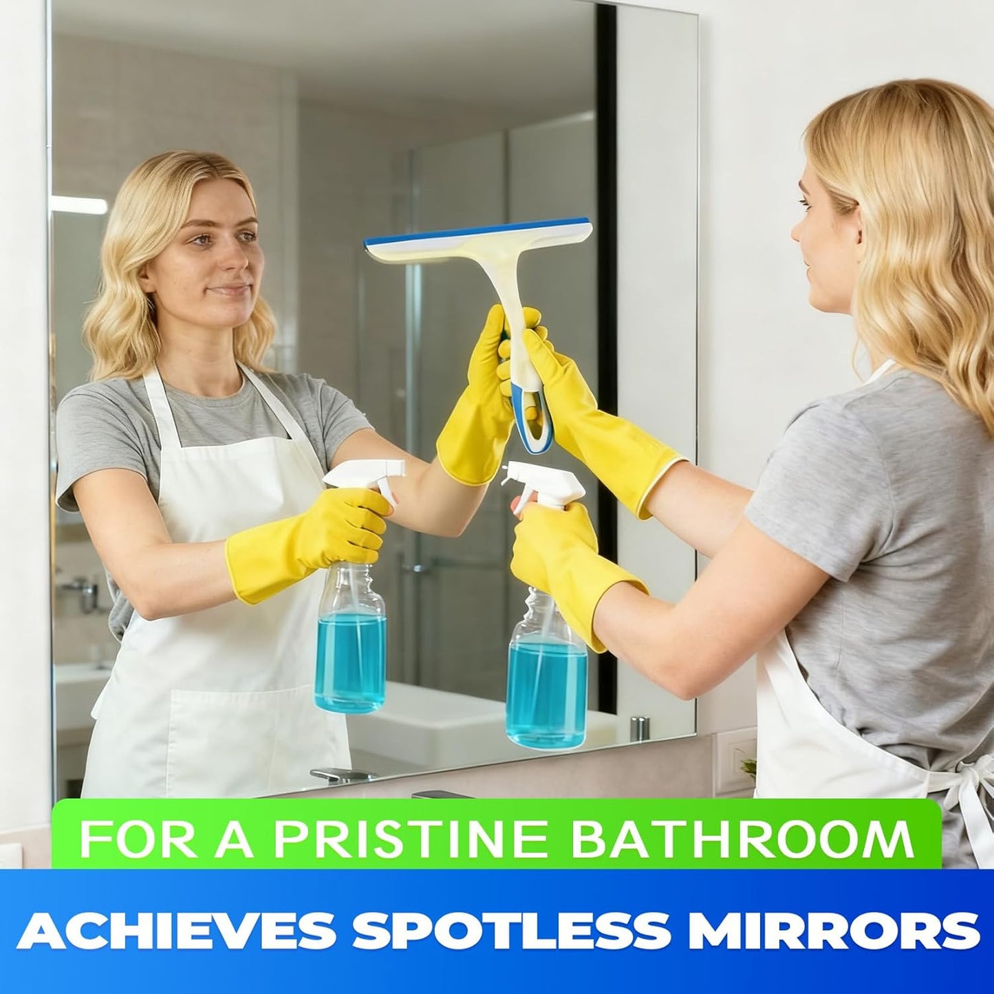 3PCS mini Squeegee Shower Squeegee Hanging Rubber Squeegee with Hook, Multipurpose Shower Squeegee for Glass Doors Window Squeegee (Regular Version)