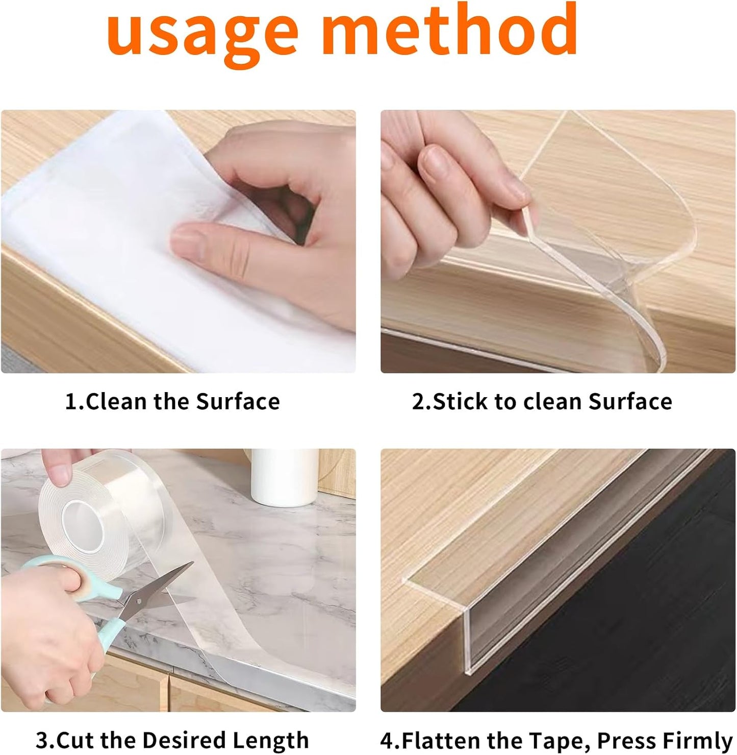 Corner Protector Baby,Clear Edge Protector Strip,Sharp Edge Wrap Cover Tape,Self Adhesive Protective Bumper Guards for Cabinet Door,Desk,Glass Table,Bed Furniture and Wall,2 in x 3.3 FT