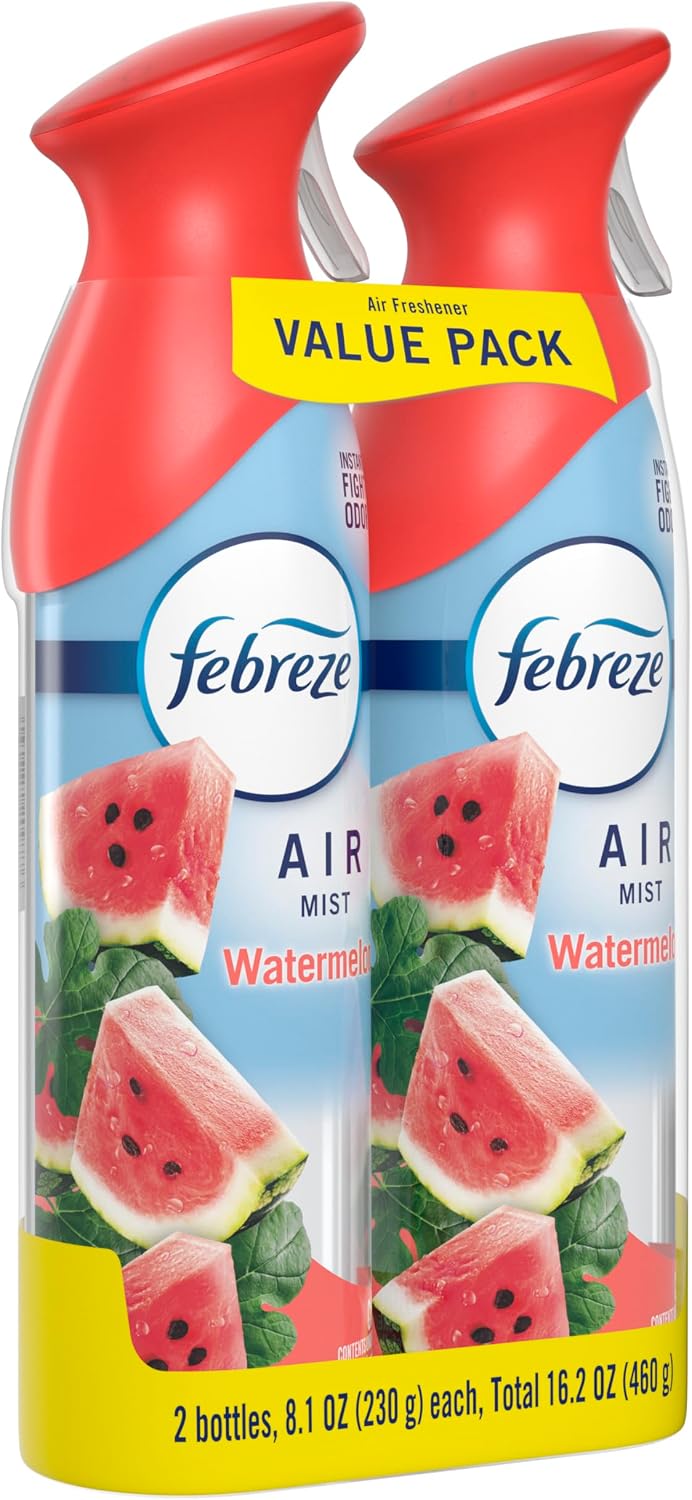 Febreze Air Mist, Air Freshener Spray, Odor Fighting Room Spray, Deodorizer for Home Bathroom Kitchen Office Apartment Dorm Room Classroom, Linen & Sky Scent, 8.1oz (Pack of 2)