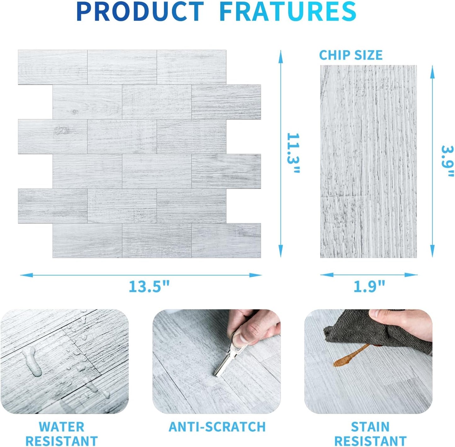 Art3d 10-Pack Peel and Stick Wall Tile for Backsplash, Stick on Stone Tile for Kitchen Bathroom Fireplace Vanitity in Stone Beige